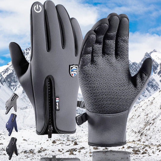 Gants de cyclisme en polaire coupe-vent, imperméables et chauds