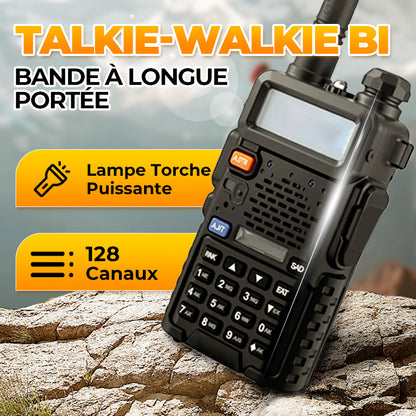 Radio amateur UV-5R longue portée UV5R Radio bidirectionnelle double bande Walkie