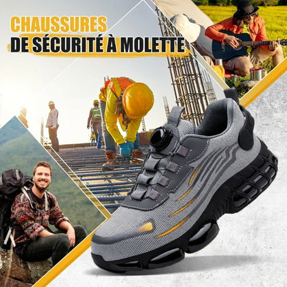 🔥 Spérificatrice gratuite-Unisex Sneakers Élégants Chaussures de sécurité non glissantes avec anti-choquage