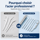 Ensemble de Cure-Dents Réutilisables en Inox🦷Durable & Hygiénique