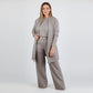 🎉Hot Sale 50% OFF🥳Elegant Longline Cardigan 3-Piece Set – Soft Fabric, Chic Top & Pants for Office Commute & Daily Outings