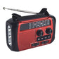 Radio d'urgence solaire à manivelle multifonction