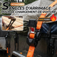 Sangles d’arrimage rétractables pour le chargement de voiture