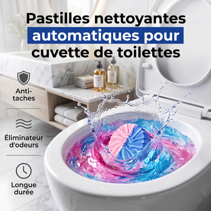 Pastilles nettoyantes automatiques pour WC contre les taches et les mauvaises odeurs