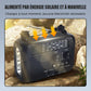 Radio d'urgence solaire à manivelle multifonction