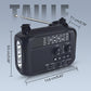 Radio d'urgence solaire à manivelle multifonction