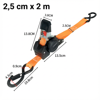 Sangles d’arrimage rétractables pour le chargement de voiture