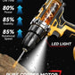 Perceuse-Visseuse Sans Fil 21V avec Couple 45 Nm – 2 Batteries, 2 Vitesses, 25+3 Réglages, Mandrin 10 mm, LED
