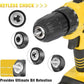 Perceuse-Visseuse Sans Fil 21V avec Couple 45 Nm – 2 Batteries, 2 Vitesses, 25+3 Réglages, Mandrin 10 mm, LED