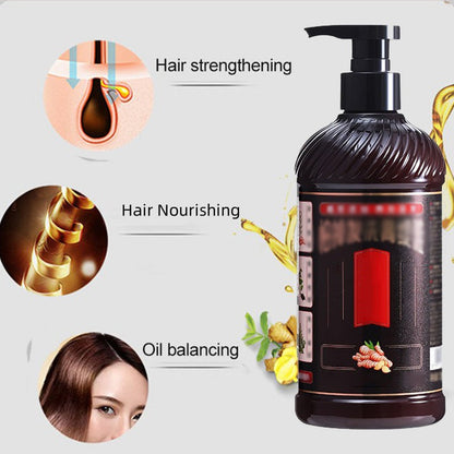 Shampooing Nourrissant aux Extraits d'Herbes pour Hommes et Femmes