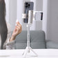 Perche à selfie trépied 3-en-1 avec lumière d’appoint LED et télécommande