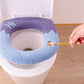 Housse de Siège de Toilette Tricotée Douce, Chaude, Universelle et Lavable avec Poignée