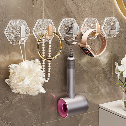 🧩🚫 OFFRE LIMITÉE 50% DE RÉDUCTION! 5 Crochets Muraux Adhésifs Ondulés Sans Perçage – Pas de Perçage, Pas de Dégâts, Forte Adhérence, Étanches & Réutilisables – Parfaits pour Cuisine, Salle de Bain, Chambre & Entrée 🏠✨