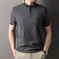 Chemise légère à col contrasté et manches courtes pour homme