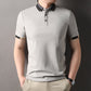 Chemise légère à col contrasté et manches courtes pour homme