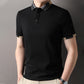 Chemise légère à col contrasté et manches courtes pour homme