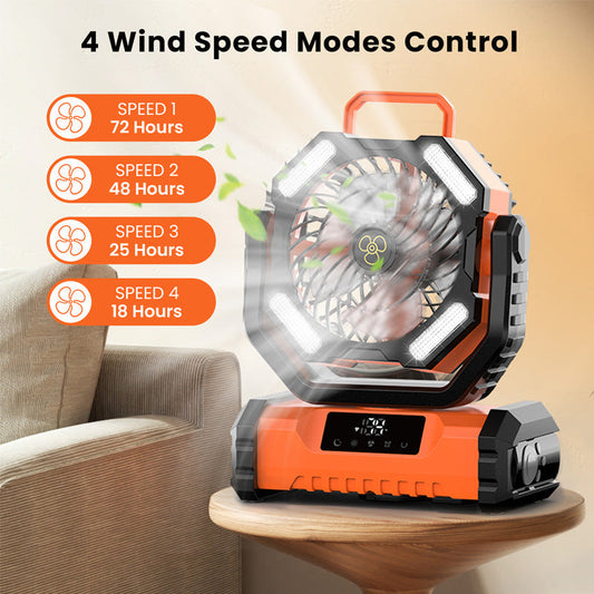 🥳Offre à moitié prix✨Ventilateur Oscillant Portable avec Télécommande