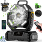 🥳Offre à moitié prix✨Ventilateur Oscillant Portable avec Télécommande