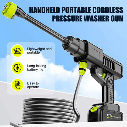 Pistolet de laveuse haute pression portable sans fil