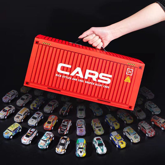 🎅Offre spéciale Noël 49 % DE RÉDUCTION🎁48 mini-wagons à moteur avec garage intégré