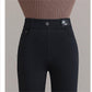 Jeans skinny extensibles et chauds à taille haute pour femmes