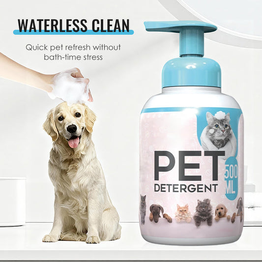 Shampoing nettoyant sans rinçage pour chiens et chats