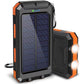 🔋 50% DE RÉDUCTION! ☀️ Batterie Externe Solaire 10000 mAh – Double Lampe LED, Recharge Verte & Idéale pour Voyage & Camping 🏕️