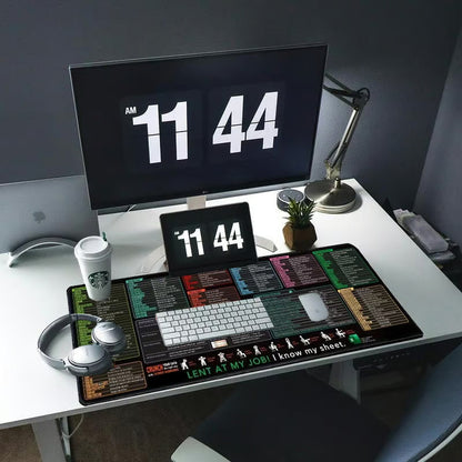 Tapis de bureau antidérapant et résistant aux taches pour le bureau