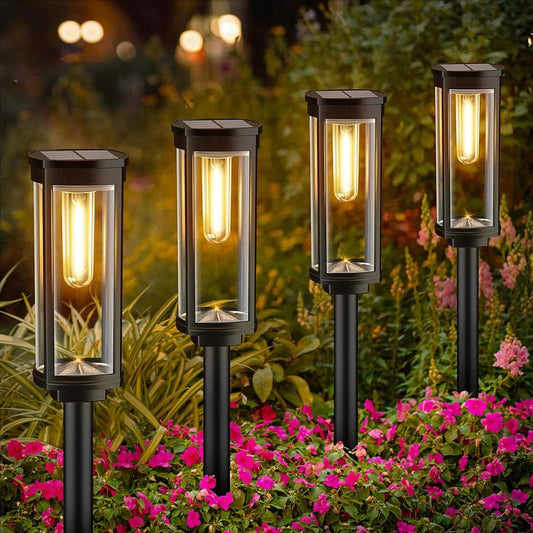 💎 50% DE RÉDUCTION ! 💎 Lampes Solaires d’Allée avec Filament – Design Rétro, IP65 Étanche & 14h d’Autonomie ☀️💡