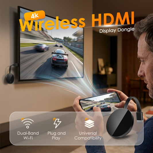 📺 50% DE RÉDUCTION! ⚡ Dongle HDMI Sans Fil 4K – Streaming Ultra HD, Wi-Fi Bi-bande & Compatible iOS/Android/Mac/Windows ✨