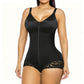 ✨ PROMO LIMITÉE -50% ! 💪 Body Gainant Zippé Femme – Compression 360° Ventre Plat, Fermeture Éclair + Crochets, Bretelles Amovibles · Noir & Nude · XS–3XL 🩱