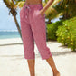 👖 50 % DE RÉDUCTION EN CE MOMENT ! 💐 Pantalon capri à carreaux d'été pour femme