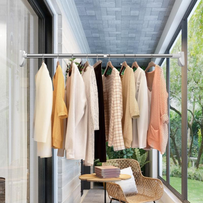 🔩 OFFRE LIMITÉE -50% 🏠 Barre Télescopique Extensible — Sans Perçage, Antidérapante, Polyvalente