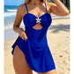 Women's Cutout Swimdress with Starfish Detail