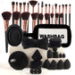 Coffret tout-en-un de pinceaux et éponges de maquillage