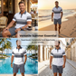 💥 -50% ! 👕 Ensemble Chemise & Short Imprimé Homme – Tissu Respirant & Coupe Stretch – Col Classique, Ceinture Élastique – Parfait pour l’Été, la Plage et les Vacances ✨🌴