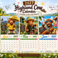 🐮Que mai 2027 vous apporte une chance incroyable ! 🔥Calendrier mural humoristique « Highland Cow » 2027 | Calendrier mural au format A4 |