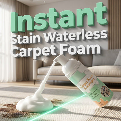 🔥 1 achetés 1 offerts 🎁Mousse détachante sans eau pour tapis avec serviette