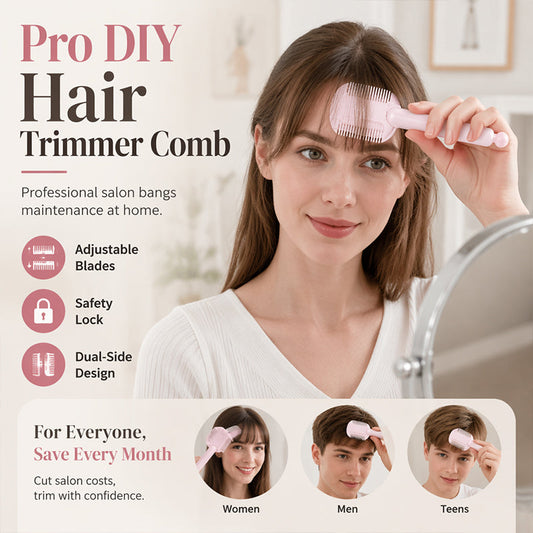 ✂️✨ Peigne à effiler DIY à lame réglable, simple d’utilisation, parfait pour les débutants à la maison