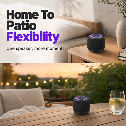 🔊🛒 -50% ! 🎶 Enceinte Bluetooth Portable Basses Puissantes – ABS & Tissu, Son Immersif & Conception Boucle pour Maison & Extérieur