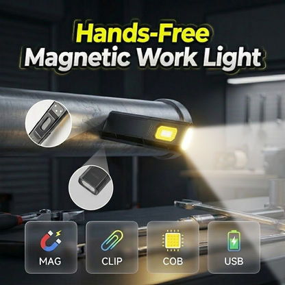 🏆 Offre spéciale du dernier jour : 19,99 euros ! 🔥 Un acheté, un offert 🎁 Lampe de travail magnétique mains libres