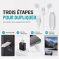 Cavo 3 en 1 pour téléphone vers HDMI