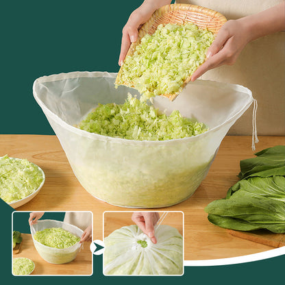 🎃 50% DE RÉDUCTION ! 🥬 Lot de 6 sacs filtrants réutilisables à mailles fines pour aliments — Idéaux pour les laits de noix et la préparation des repas