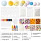 🎉 Offre limitée ! 🎨 Kit DIY Balles Sensorielles – Pâte Colorée & Paillettes, Coque Épaisse à Rebond Lent, Activité Créative en Famille ✨