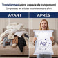 Sac de rangement compressible antibactérien pour vêtements et couettes