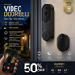 Surveillez votre porte en temps réel ! Sonnette vidéo 1080p avec détection humaine par IA