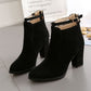 Bottines à Talons Hauts et Bout Pointu pour Femmes